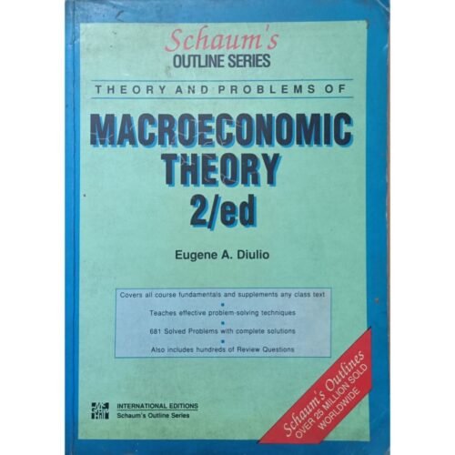 Macroeconomics Theory 2nd Edition by Eugene A Diulio