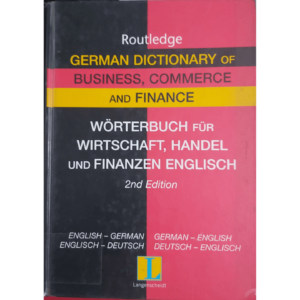 Routledge German Dictionary of Business, Commerce and Finance by Routledge