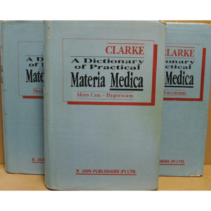 A Dictionary of Practical Materia Medica by MD Henry Clarke John (Set of 3 Books)