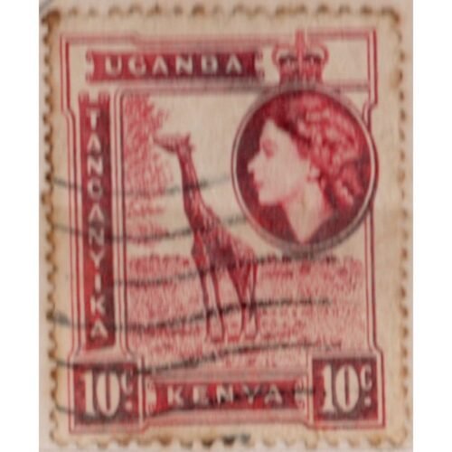 10 Uganda Tanganyika Kenya Used Stamp